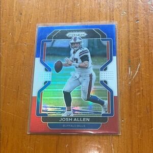 JOSH ALLEN 2021 PANINI RED WHITE BLUE PRIZM FOOTBALL CARD